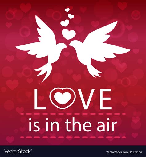 Valentine day love is in the air image Royalty Free Vector