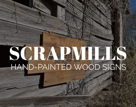 Custom Wood Signs — SCRAP MILLS