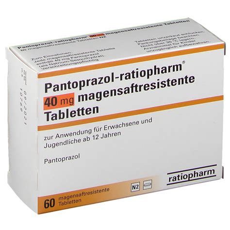 Pantoprazol Ratiopharm® 40 Mg 60 St Mit Dem E Rezept Kaufen Shop Apotheke