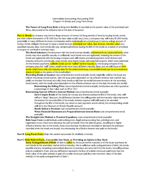Chapter 14 Bonds And Long Term Notes 2