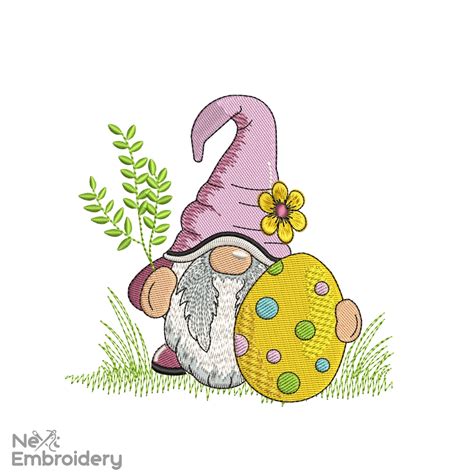 Sewing Gnome Embroidery Design Nextembroidery