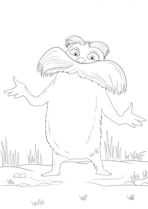 Dr Seuss Coloring Pages The Lorax