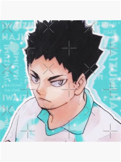 Blue Haikyuu Iwaizumi Hajime Sticker For Sale By Haikyuuicons