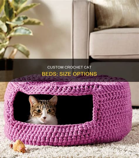 Custom Crochet Cat Beds Size Options Cycrochet