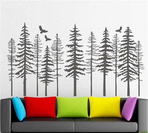 Tree Wall Decal Tree Branch Wall Sticker Tree Wall Decor T419 Etsy