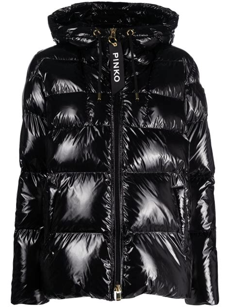 PINKO High Shine Puffer Jacket Smart Closet