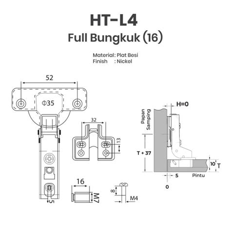 Engsel Sendok Slide On Ht Huben Indonesia