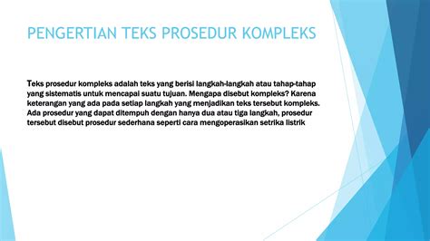 Powerpoint Teks Prosedur Kompleks Ppt