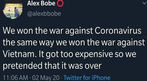 We Won The War Against Corovavirus Rsuspiciouslyspecific