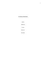 B Docx Sex Work As Real Work Author Affiliation Course Instructor Due Date Rottier