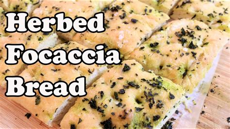 Easy Herbed Focaccia Bread Chef Lorious Youtube