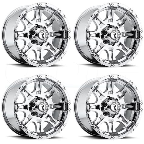 17x9 Raceline 983 Raptor 6x556x1397 0 Chrome Wheels Rims Set4 Wheels