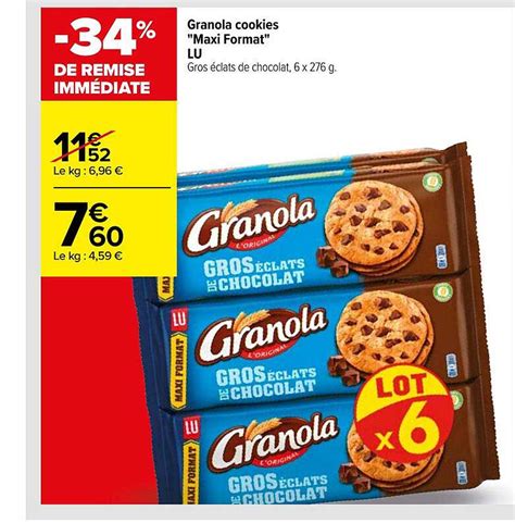 Offre Maxi Cookies Granola Chez E Leclerc