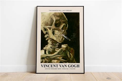 Van Gogh Print Skull of a Skeleton Van Gogh Painting - Etsy