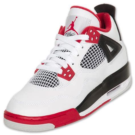 Jordan Retro Iv Kids Basketball Shoes Whitevarsity