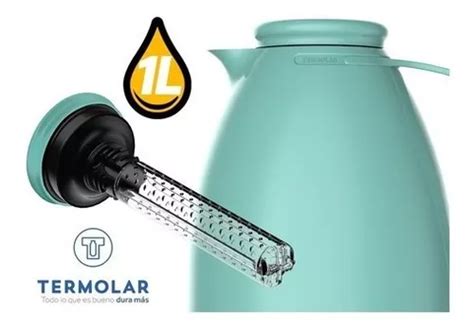 Garrafa Termica Bule Luna Verde Mar C Infusor 1 L Termolar MercadoLivre