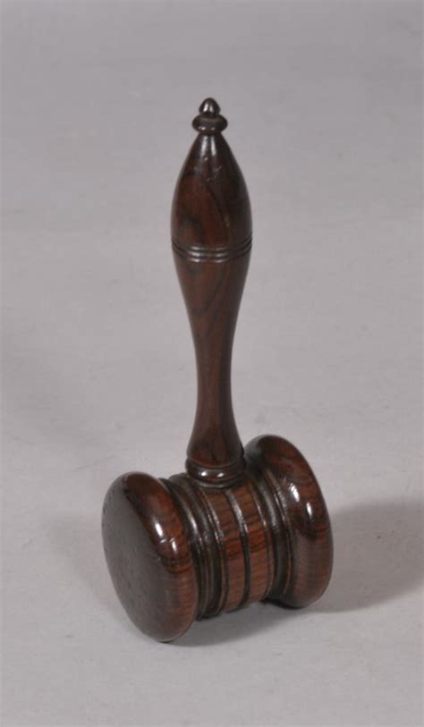 Antique Treen 19th Century Kingwood Auctioneers Gavel Bada