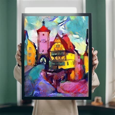 printable wall art rothenburg german art german artwork german art