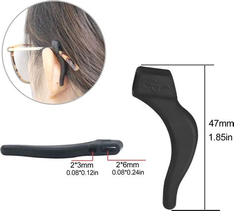 Smarttop Upgrade Eyeglass Ear Grips 2 Holes Design Glasses Holder Comfort Silicone Anti Slip