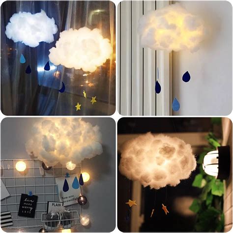 2 м DIY ручной работы Милый хлопковый светильник в форме облака ...