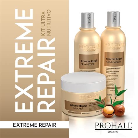 Prohall Botox blend repair 1kg máscara nutrição extreme repair 500gr