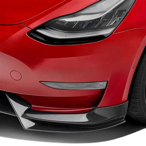 Adro 2017 2023 Tesla Model 3 Premium Prepreg Carbon Fiber Front Lip Zero E Performance