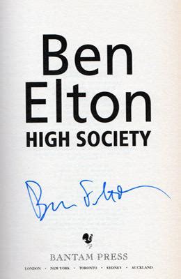 BEN ELTON autograph signed TV Comedy memorabilia