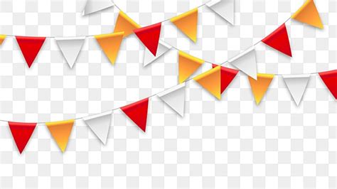 Party Bunting Clipart Transparent Background Party Colorful Decorative