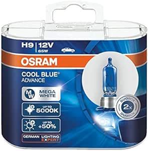 OSRAM H9 12V 65W 5000K 62213CBA Cool Blue Advance Auto Lamps Halogen