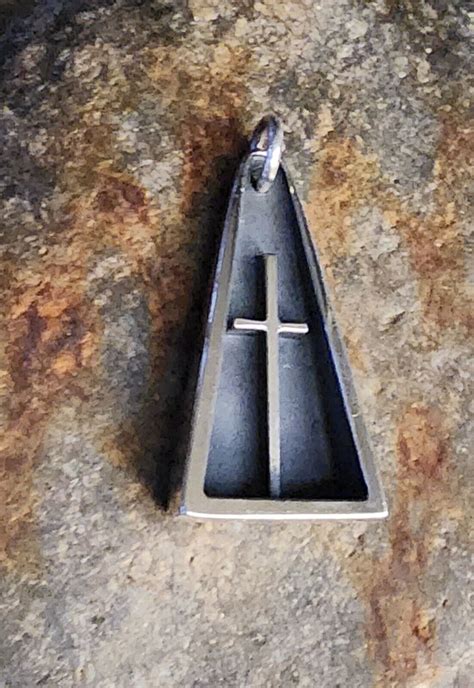 Large James Avery Retired Shadow Box Pendant Neat Pie Gem