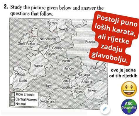 Karta Koja Zadaje Glavobolju ABC Geografija