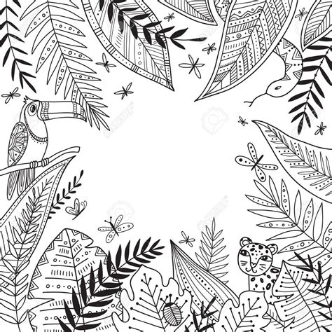 Jungle Leaf Drawing at GetDrawings | Free download