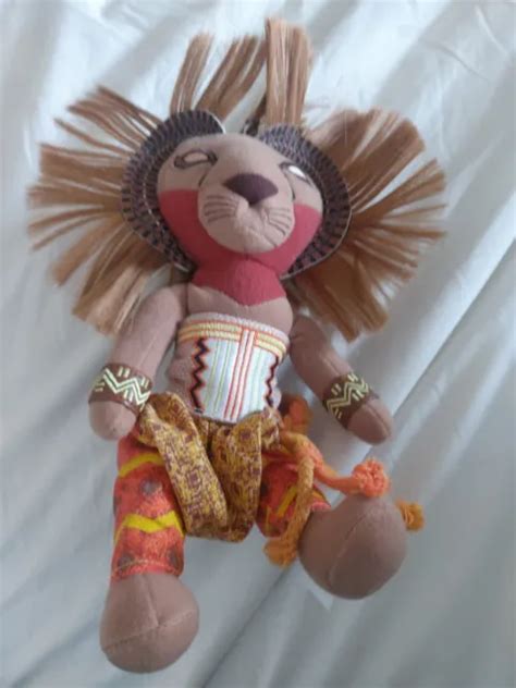 THE LION KING Broadway Musical Simba Plush Soft Toy Excellent