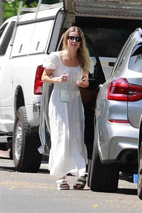 Annabelle Wallis in White Summer Dress – Out in Los Angeles | GotCeleb