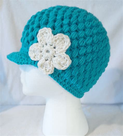 Crochet Brim Beanie by Bee's Beanies | Crochet accessories, Crochet ...