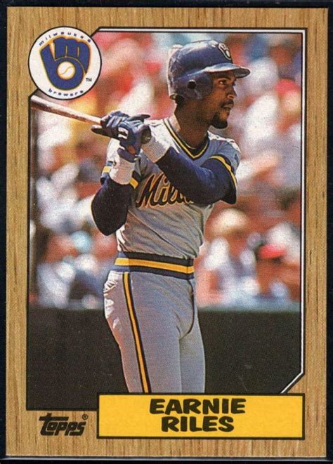 Amazon 1987 Topps 523 Ernest Riles NM MT Brewers Collectibles