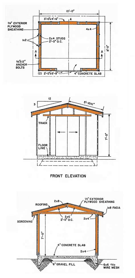 8×10 Gable Storage Shed Plans – How To Build A Gable Shed