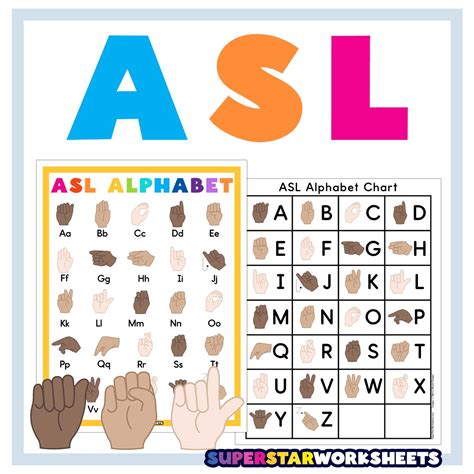 ASL - Superstar Worksheets