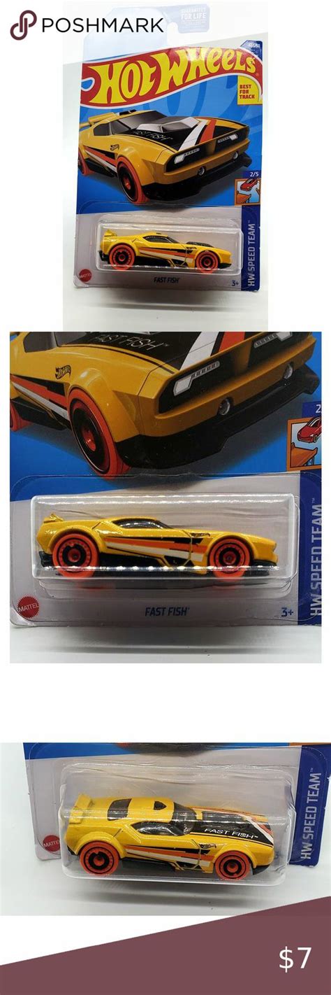 Hot Wheels Fast Fish Yellow HW Speed Team Hot Wheels Team Teams