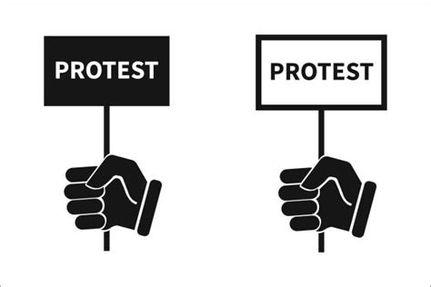 150+ Picketing Signs Drawing Stock Illustrations, Royalty-Free Vector ...