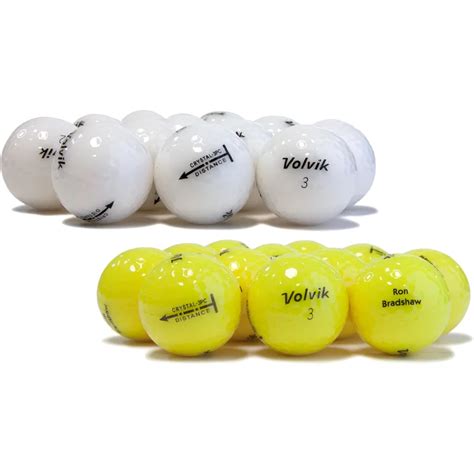 Volvik Crystal 3 Piece Logo Overrun Golf Balls