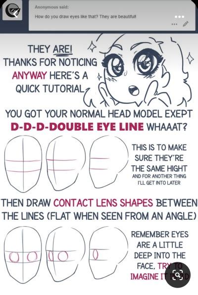 Tip for drawing the eyes: Use a double eye line – @categorised-art ...