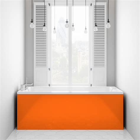 Solid Orange Perspex Splashback Genie Splashbacks