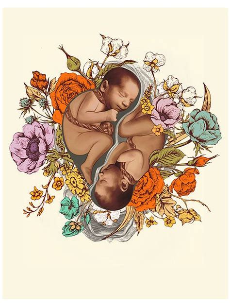 PRINT: TWIN BABIES | Language of Birth | Pregnancy art, Birth art, Baby art