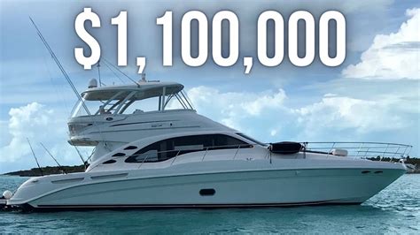 1 100 000 Sea Ray 580 Sedan Bridge Yacht Tour YouTube