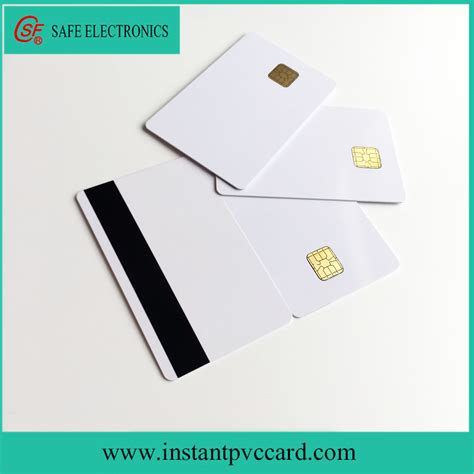 Double Sides Printable 4428 Chip Smart Card With Magnetic Stripe