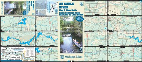 au sable river map map worksheets