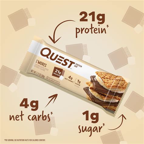 Quest Nutrition Smores Barra De Prote Nas Alta En Prote Nas Baja En