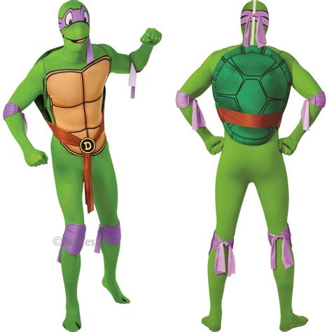 Adult Mens Tmnt Teenage Mutant Ninja Turtle Second 2nd Skin Fancy Dress