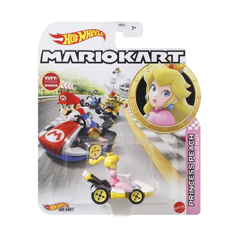 Hot Wheels Princess Peach Standard Kart Mario Kart Mini Hunts